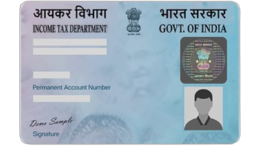 PAN Card Sample